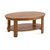 Kate and Laurel Foxford Modern Tiered Oval Coffee Table; 38 x 24 x 18; Natural Brown