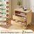LYNCOHOME 2 Piece Living Room Table Set, Includes Coffee Table with 2 Drawer End Table
