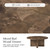 HULALA HOME 42-Inch Round Walnut Coffee Table, Mixed Burl Wood Veneer | Modern Style, Stable Structure