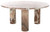 SAFAVIEH Couture Collection Giabella White/Brown Marble 3-Leg Round Top Coffee Table