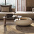 33.5" Modern Nested Coffee Table Set, Round Living Room Table with Storage