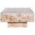 MAKLAINE Mid-Century Engineered Wood Coffee Table, 52" W x 29" D x 14" H, Natural Ash Burl Finish