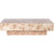 MAKLAINE Mid-Century Engineered Wood Coffee Table, 52" W x 29" D x 14" H, Natural Ash Burl Finish