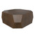SIMPLIHOME Elmbrook 34" Wide Solid Mango Wood Round Coffee Table in Natural