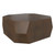 SIMPLIHOME Elmbrook 34" Wide Solid Mango Wood Round Coffee Table in Natural