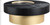 Contemporary Coffee Table with Rich Black Finish, Oak Veneer, Brushed Brass Finish On Base, 39" W x 39" D x 16" H, Black