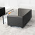 Modern Smart Coffee Table with Built-in Fridge and Freezer Drawers, Audio connectivity Speaker