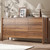 CHUWELL 63" Wide Walnut 9 Drawer Dresser for Bedroom with Solid Wood Legs