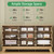Fluted Dresser for Bedroom with 9 Drawers, 57" Wide Modern Chest of Drawers with Metal Handle, Wooden Dresser TV Stand