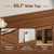 Furniway 55" Mid-Century Modern Dresser for Bedroom, 8 Drawer Wide Chest of Drawers with Wood Legs