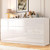 JassmiPkwy 70 INCH 9 Drawers Dresser with Power Outlet, Wide High Gloss Chest of Drawers Large