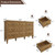 BOSHIRO 9 Drawer Dresser for Bedroom, 35.7" Tall Dresser & Chest of Drawers wtih Vintage Surface