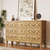 BOSHIRO 9 Drawer Dresser for Bedroom, 35.7" Tall Dresser & Chest of Drawers wtih Vintage Surface