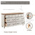 T4TREAM Farmhouse 7-Drawer Dresser with Solid Wood Feet, Antique White