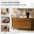 HULALA HOME 7 Drawer Dresser for Bedroom, 52" Wide Mid-Century Modern Chest of Drawers with Built-in Drawer Dividers