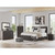 6 Drawer Bedroom Dresser and Mirror, Charcoal | Dark gray engineered wood, Replicated oak grain