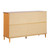 Walker Edison Modern 6-Drawer Solid Wood Dresser Bedroom Storage, 57 Inch, Caramel