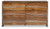 Dressonni Farmhouse 6-Drawer Dresser with Beveled Edge and Felt Lining, Light Brown