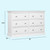 Davinci Signature 6-Drawer Double Dresser in White