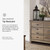 6 Drawer Rustic Brown Dresser for Bedroom | Engineered wood with replicated oak grain, Variable drawer depths