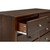 Camaflexi Baja 6 Drawer Dresser for Bedroom, Storage Orgainzer Unit, Solid Wood, Walnut