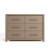 Storkcraft Malta 6 Drawer Dresser, Taupe | GREENGUARD Gold Certified, Wood Dresser for Bedroom
