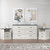 Tradare 3 Pcs Farmhouse Dresser and Nightstand Sets for Bedroom, 6 Drawer Dresser & Nightstand Set of 2