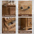 T4TREAM 54" Wide 7 Drawers Dresser Chests for Living Room, Light Knotty Oak