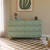 babyletto Lido Wave 6-Drawer Assembled Baby Dresser, Light Sage and Honey for Bedroom, Living Room & Hallway
