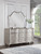 71-inch 9-Drawer Bedroom Dresser with Mirror Bedroom Clothing Storage Cabinet