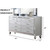 Glam Style 1pc Dresser Snake Skin Design Glass Panel Gourd Legs Silver Finish Bedroom Furniture(Dresser Only Mirror Not Included)