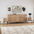4-Piece Dresser and Nightstand Set, Boho Bedroom Furniture Set with Rattan Accent and Black Metal Legs