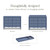 6-Drawer Assembled Dresser (48") in Cove Blue, Greenguard Gold Certified, Smooth Glide, Adult and Child Nursery Dresser