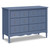 6-Drawer Assembled Dresser (48") in Cove Blue, Greenguard Gold Certified, Smooth Glide, Adult and Child Nursery Dresser