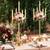 10 Pack Wedding Gold Candelabra Table Centerpieces 28 Inch Tall Candelabra Metal Candle Holder 5 Arm