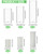 240 Pcs Pillar Candles & Glass Cylinder Holders Set,White Perfect for Wedding Centerpieces