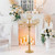 8Pack Gold Candelabra Centerpiece for Wedding,5 Arm Crystal Floor Candlestick Holders for Table