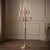 Hamptons Tall Nine Taper Candle Golden Candelabra