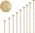 Fullvaseer 10pcs 9 Arm Candle Holder, Gold
