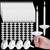 MTLEE 1000 Set White Church Vigil Candles with Plastic Drip Protectors