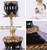 Candle Holder Parrot Design, Nordic Ceramic Candelabra with Copper Bracket for Home Decor and Porch