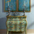 Candle Holder Parrot Design, Nordic Ceramic Candelabra with Copper Bracket for Home Decor and Porch