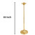 Solid Brass Large Paschal Candlestick, Church Altar Candle Holder, 44 Inch