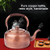 Vintage Copper Whistling Tea Kettle - Classic Stovetop Teapot