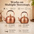 Solid Copper Stovetop Tea Kettle,3.2 Qt,Loud Whistle