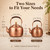 Solid Copper Stovetop Tea Kettle,3.2 Qt,Loud Whistle