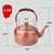 Premium Whistling Copper Tea Kettle for All Stovetops