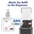Floor Stand with ES6 Automatic Dispenser, Graphite