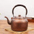 Rustic Copper Whistling Kettle, Ergonomic Stovetop Tea Pot