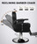 Professional Black Barber Chair for Barbershop, Heavy Duty